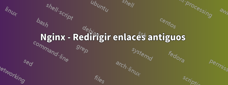 Nginx - Redirigir enlaces antiguos