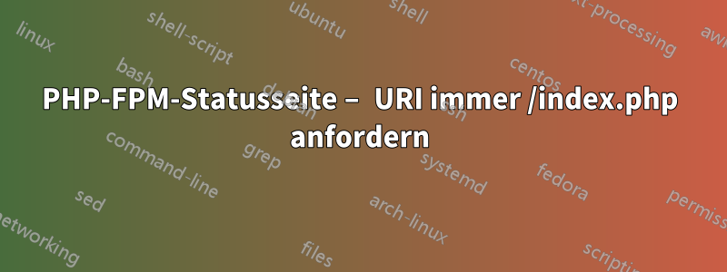 PHP-FPM-Statusseite – URI immer /index.php anfordern