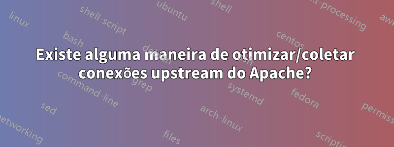 Existe alguma maneira de otimizar/coletar conexões upstream do Apache?