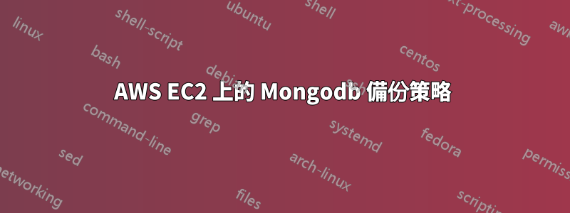 AWS EC2 上的 Mongodb 備份策略