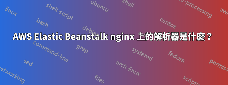 AWS Elastic Beanstalk nginx 上的解析器是什麼？