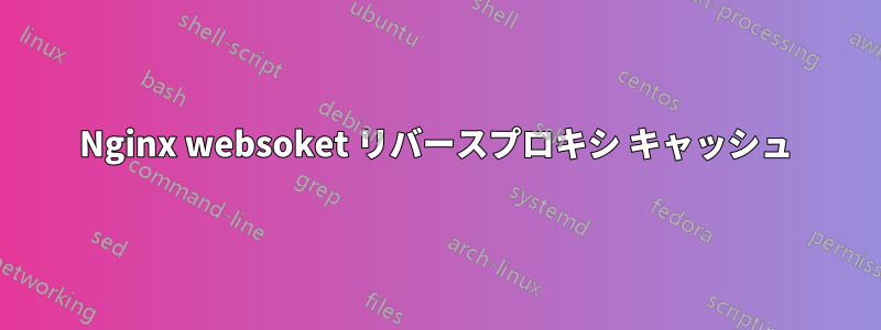 Nginx websoket リバースプロキシ キャッシュ