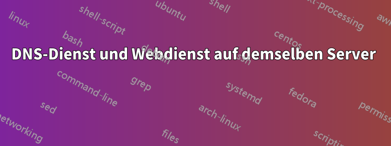 DNS-Dienst und Webdienst auf demselben Server 