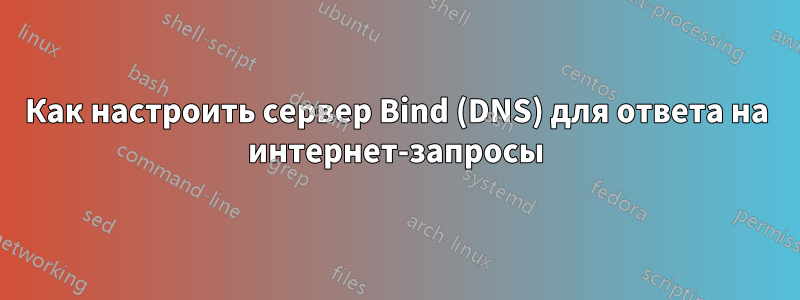 Как настроить сервер Bind (DNS) для ответа на интернет-запросы