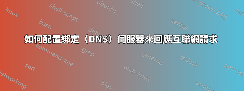 如何配置綁定（DNS）伺服器來回應互聯網請求