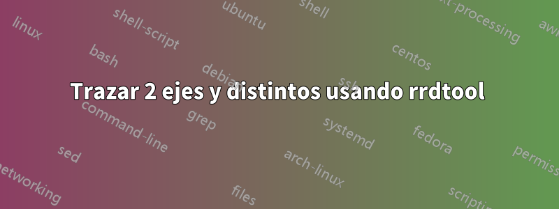 Trazar 2 ejes y distintos usando rrdtool