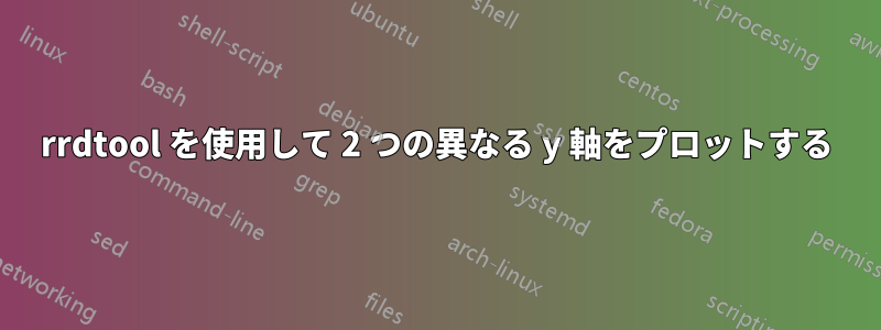 rrdtool を使用して 2 つの異なる y 軸をプロットする