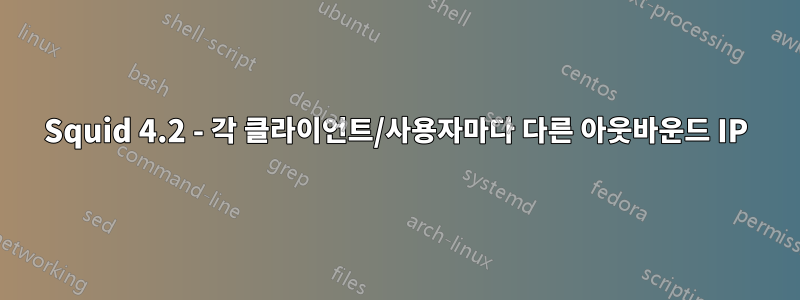 Squid 4.2 - 각 클라이언트/사용자마다 다른 아웃바운드 IP