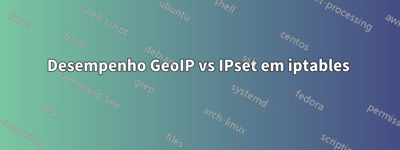 Desempenho GeoIP vs IPset em iptables