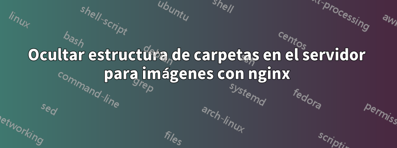 Ocultar estructura de carpetas en el servidor para imágenes con nginx