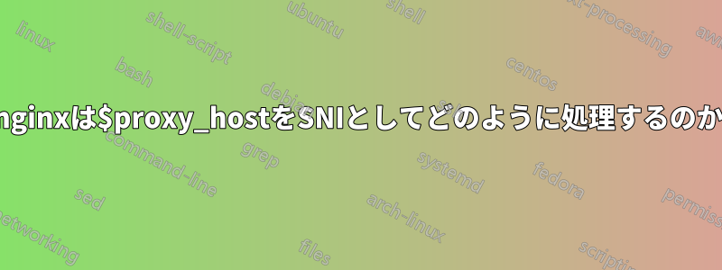 nginxは$proxy_hostをSNIとしてどのように処理するのか