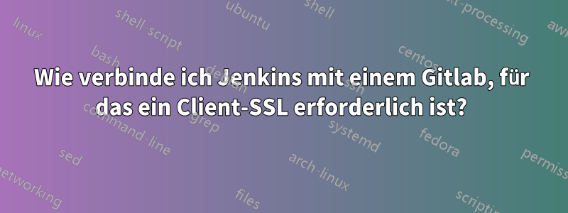 Wie verbinde ich Jenkins mit einem Gitlab, für das ein Client-SSL erforderlich ist?