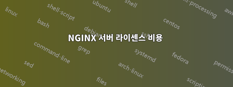 NGINX 서버 라이센스 비용