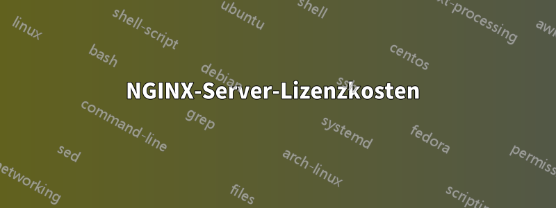 NGINX-Server-Lizenzkosten 