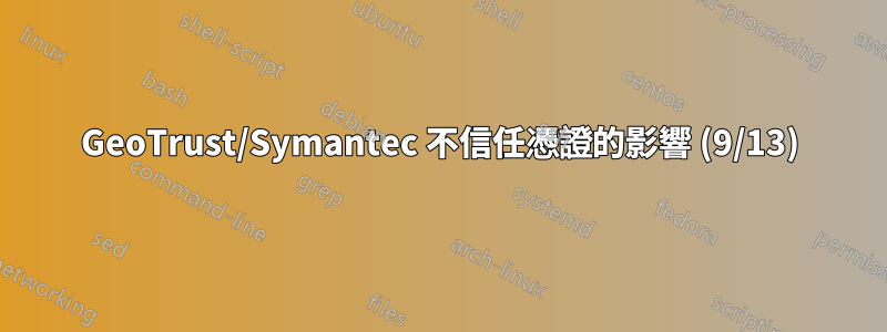 GeoTrust/Symantec 不信任憑證的影響 (9/13)