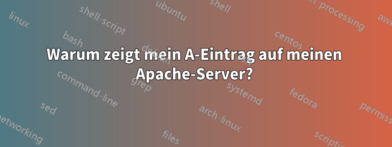 Warum zeigt mein A-Eintrag auf meinen Apache-Server?