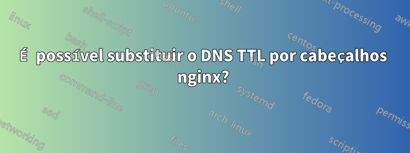 É possível substituir o DNS TTL por cabeçalhos nginx?