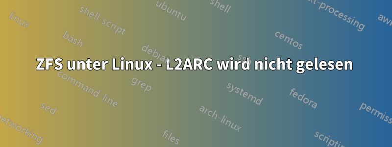 ZFS unter Linux - L2ARC wird nicht gelesen