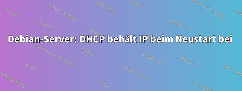 Debian-Server: DHCP behält IP beim Neustart bei