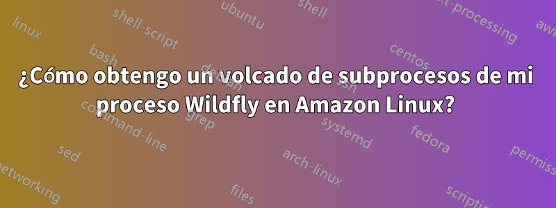 ¿Cómo obtengo un volcado de subprocesos de mi proceso Wildfly en Amazon Linux?