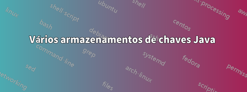 Vários armazenamentos de chaves Java