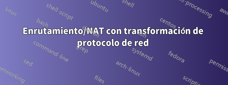 Enrutamiento/NAT con transformación de protocolo de red