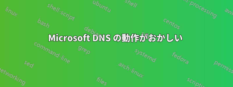 Microsoft DNS の動作がおかしい