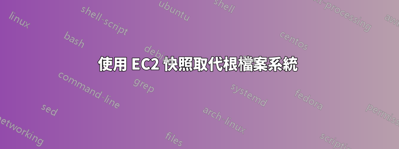 使用 EC2 快照取代根檔案系統