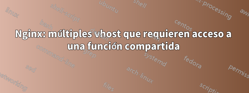 Nginx: múltiples vhost que requieren acceso a una función compartida