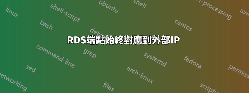 RDS端點始終對應到外部IP