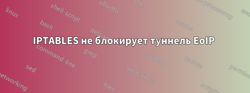 IPTABLES не блокирует туннель EoIP