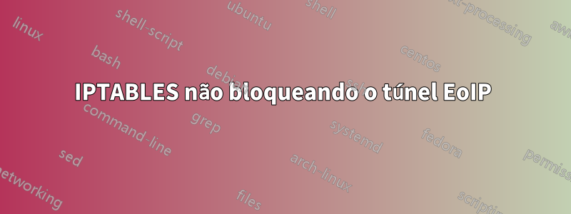 IPTABLES não bloqueando o túnel EoIP