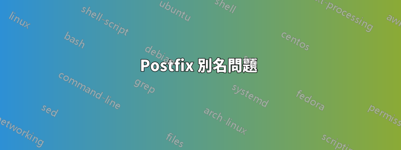 Postfix 別名問題