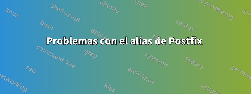 Problemas con el alias de Postfix
