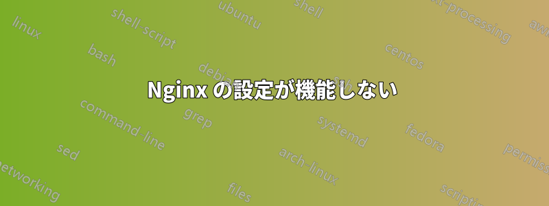 Nginx の設定が機能しない
