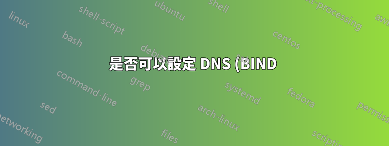 是否可以設定 DNS (BIND) 伺服器來為沒有 FQDN 的 LAN 電腦提供名稱解析?