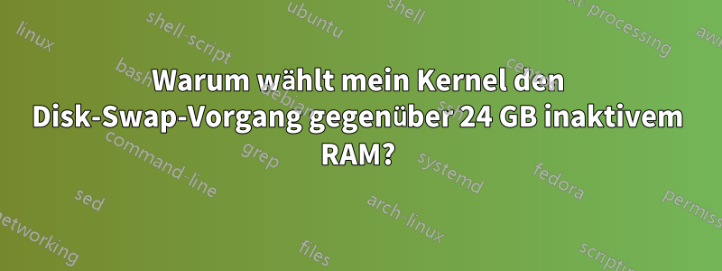 Warum wählt mein Kernel den Disk-Swap-Vorgang gegenüber 24 GB inaktivem RAM?
