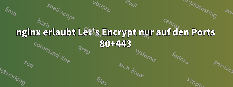 nginx erlaubt Let’s Encrypt nur auf den Ports 80+443