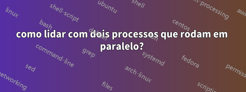 como lidar com dois processos que rodam em paralelo?