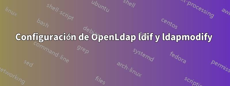 Configuración de OpenLdap ldif y ldapmodify