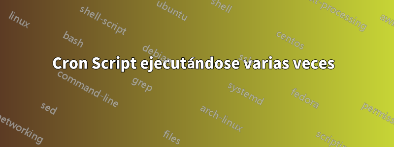 Cron Script ejecutándose varias veces 