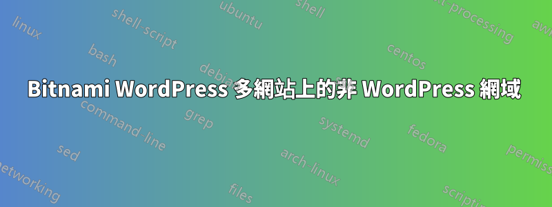 Bitnami WordPress 多網站上的非 WordPress 網域