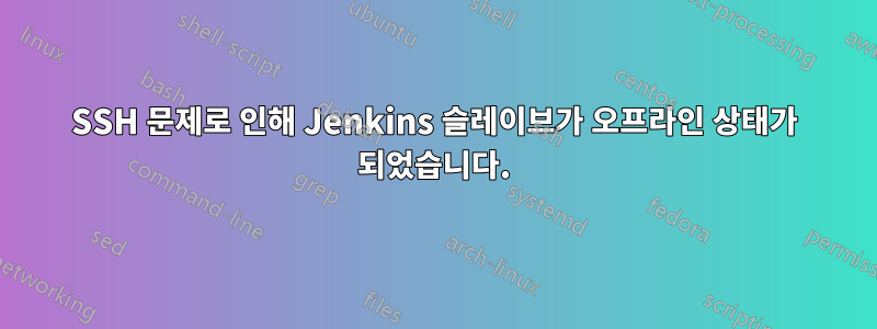 SSH 문제로 인해 Jenkins 슬레이브가 오프라인 상태가 되었습니다.
