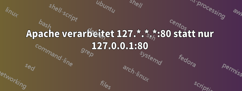 Apache verarbeitet 127.*.*.*:80 statt nur 127.0.0.1:80