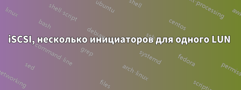 iSCSI, несколько инициаторов для одного LUN