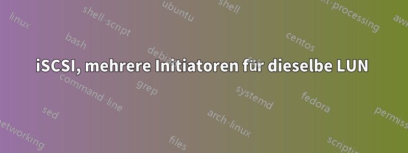 iSCSI, mehrere Initiatoren für dieselbe LUN