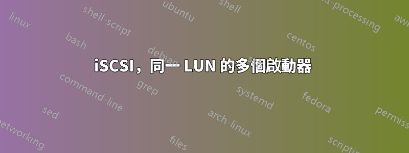 iSCSI，同一 LUN 的多個啟動器