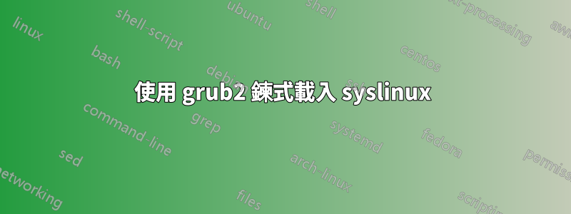 使用 grub2 鍊式載入 syslinux