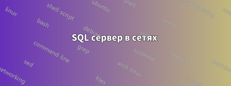 SQL сервер в сетях