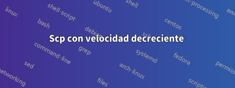 Scp con velocidad decreciente
